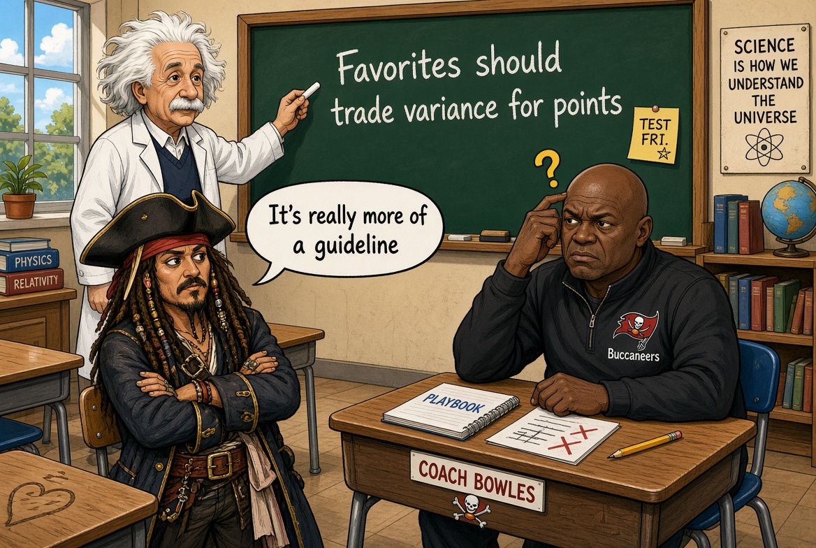 Einstein and Capt. Jack Sparrow knew what to do on fourth down